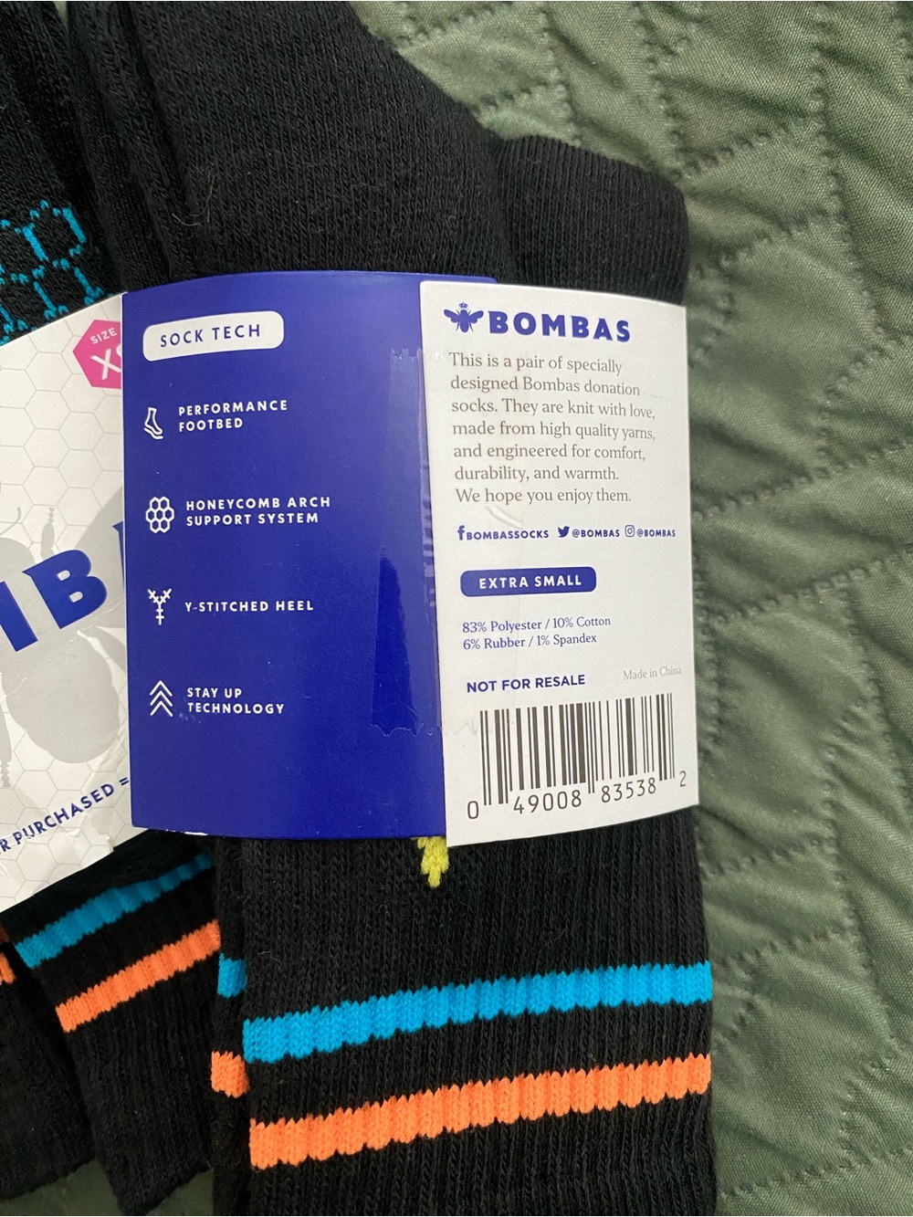 Toddler boys bombas socks-x8 pairs - Picture 2 of 2